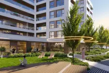 Patio inwestycji Cynamonowa Ursynów, Warszawa Ursynów