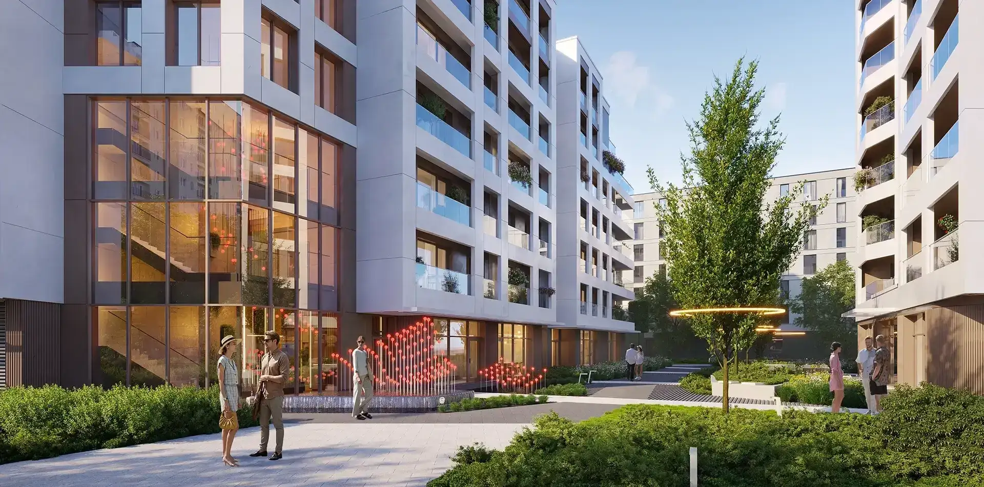 Patio inwestycji Cynamonowa Ursynów, Warszawa