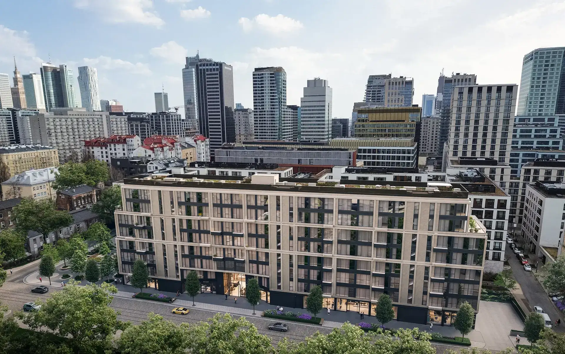 Budynek inwestycji Chłodna 35, Warszawa Wola